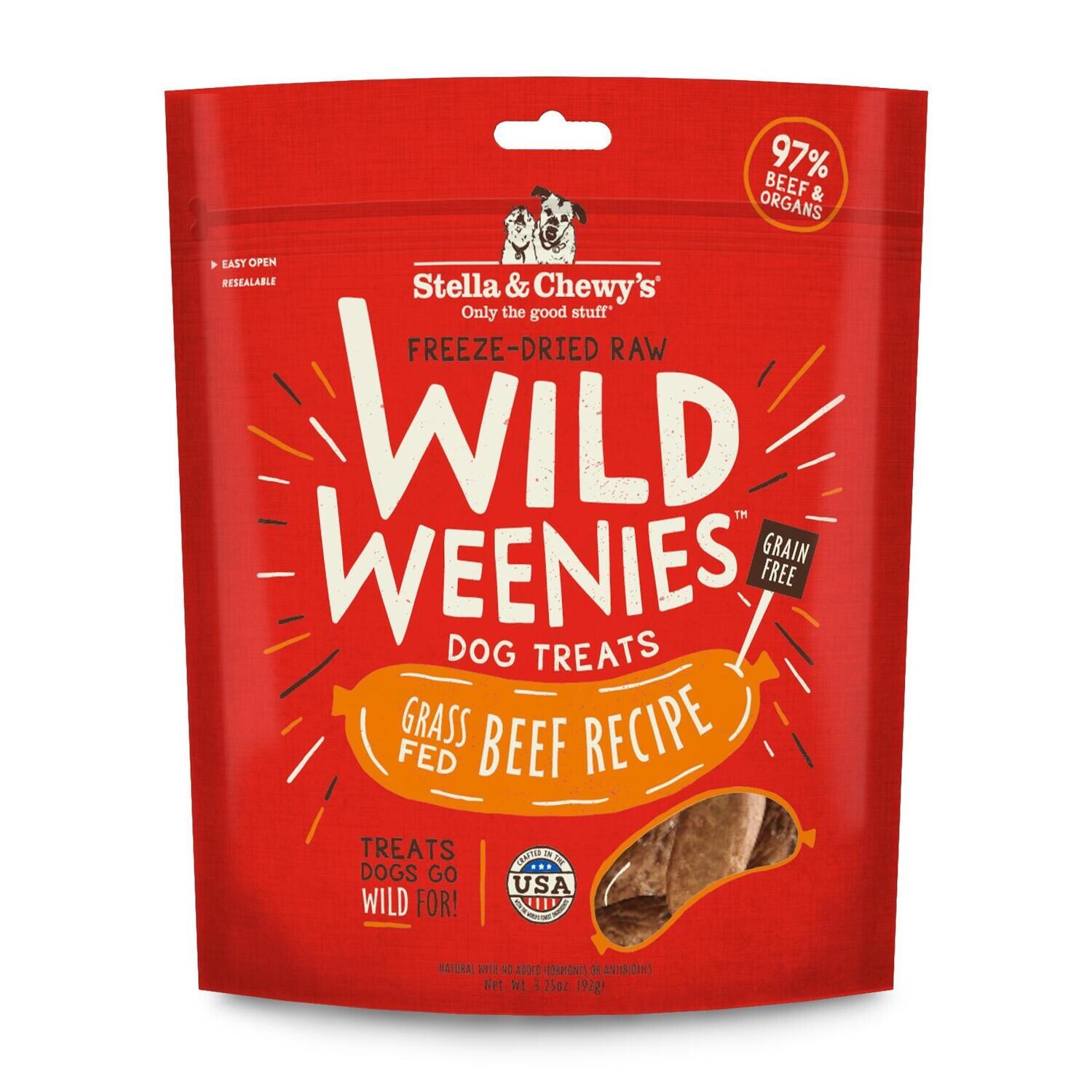 Stella & Chewy's Freeze Dried Wild Weenies Beef Treat 3.25oz