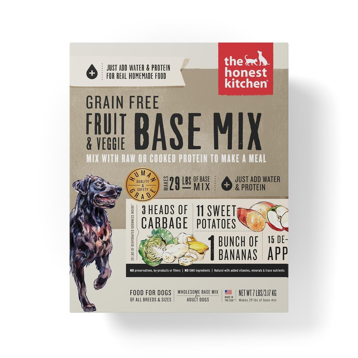 The Honest Kitchen Dog Dehydrated Base Mix GF Fruit & Veg 7#