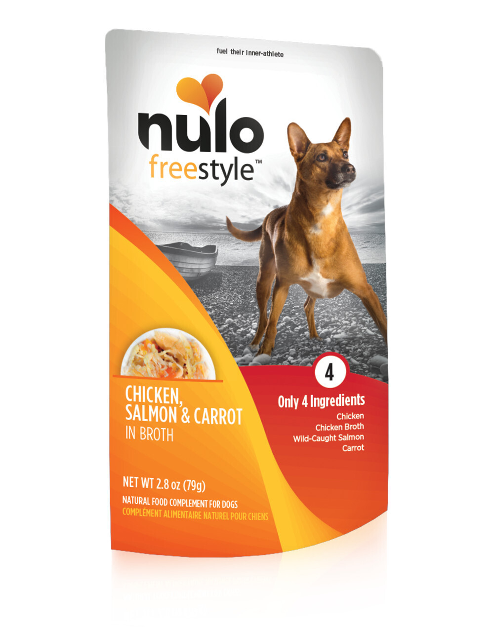 Nulo Freestyle Chicken & Salmon pouch 2.8oz 24/case