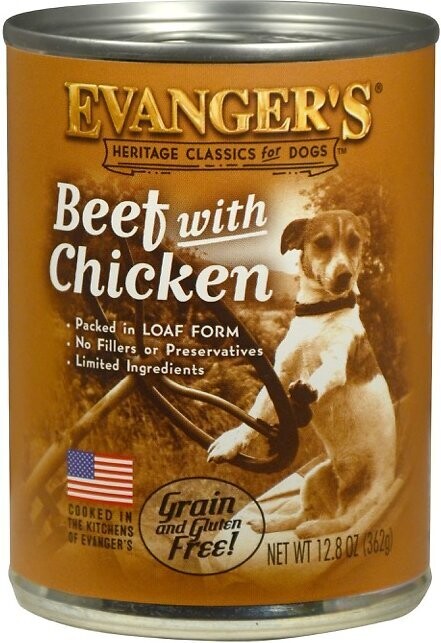Evanger's Classic Beef & Chicken can 12.8oz 12/case