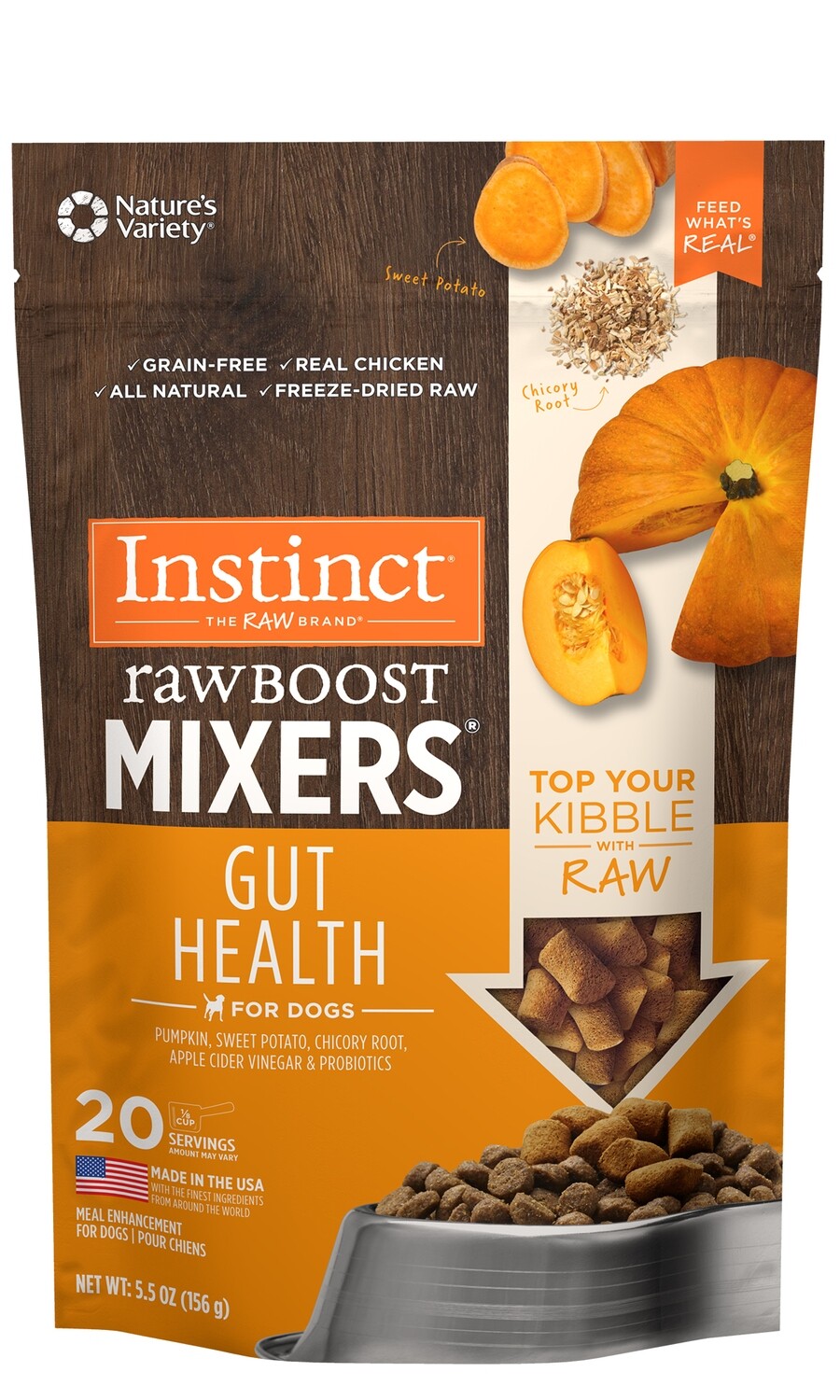 Nature's Variety Raw Boost Mixers Gut Health 5.5oz