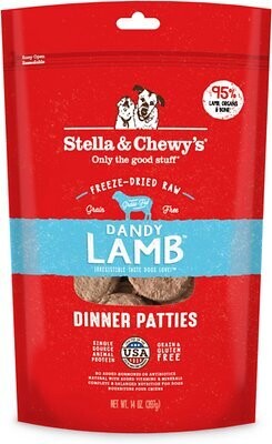 Stella & Chewy's Freeze Dried Dandy Lamb Dinner Patties 14oz