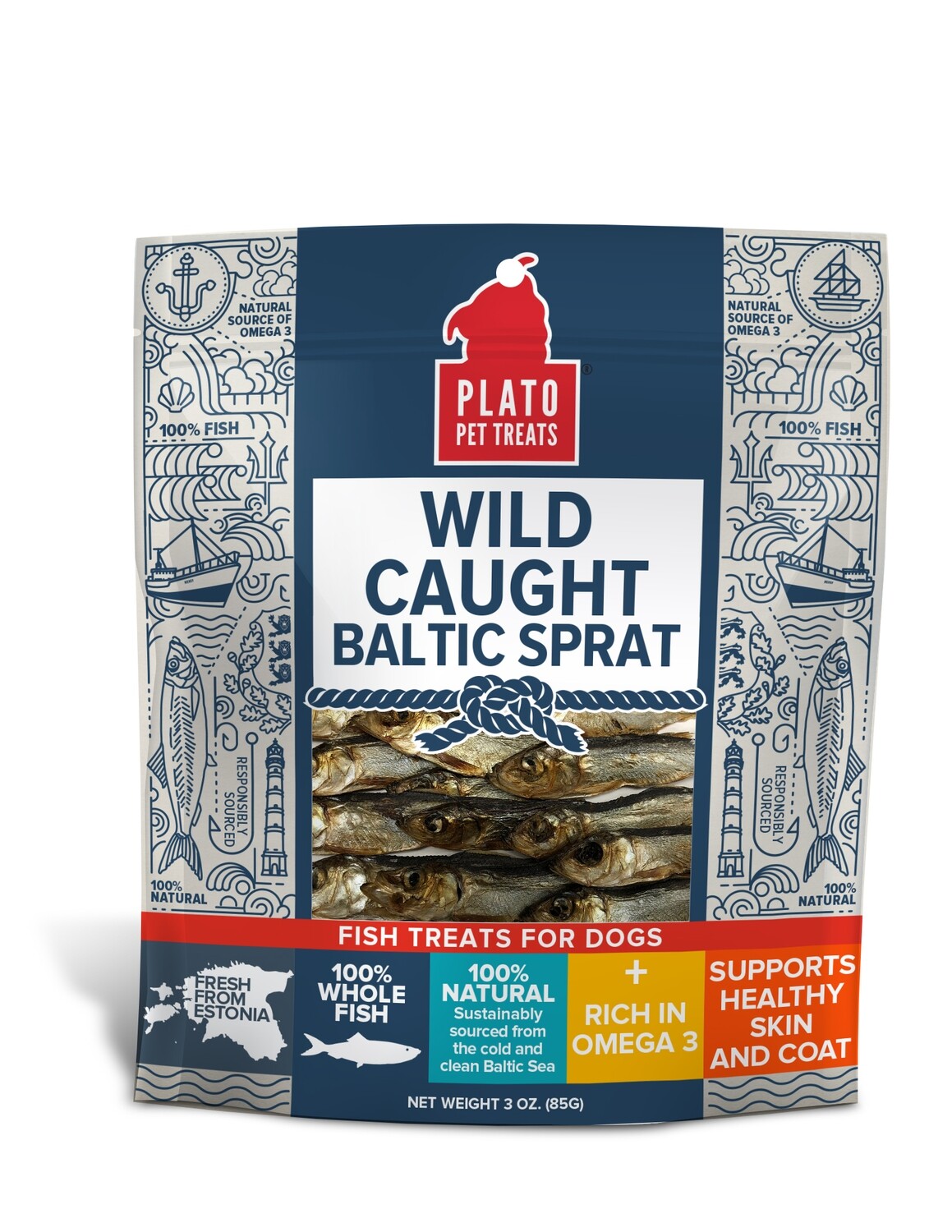 Plato Baltic Sprat Treat 3oz