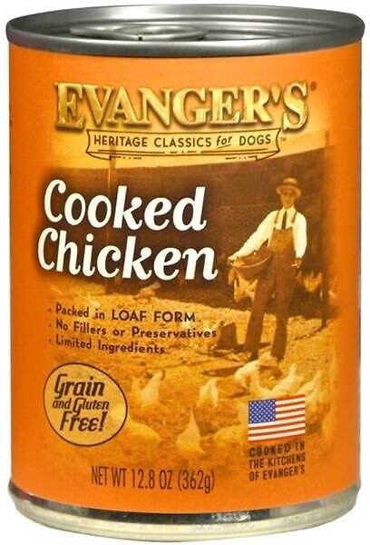 Evanger's Classic Grain Free Cooked Chicken can 12.5oz 12/Case