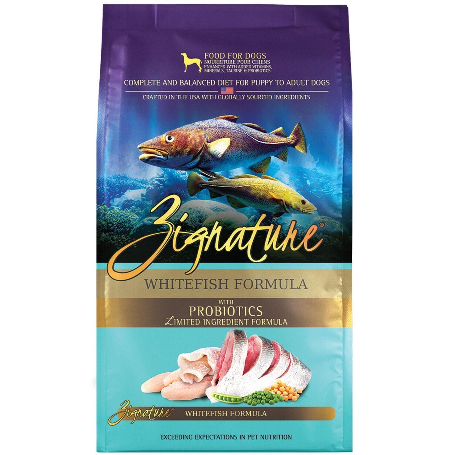 Zignature Grain Free Whitefish 12.5#