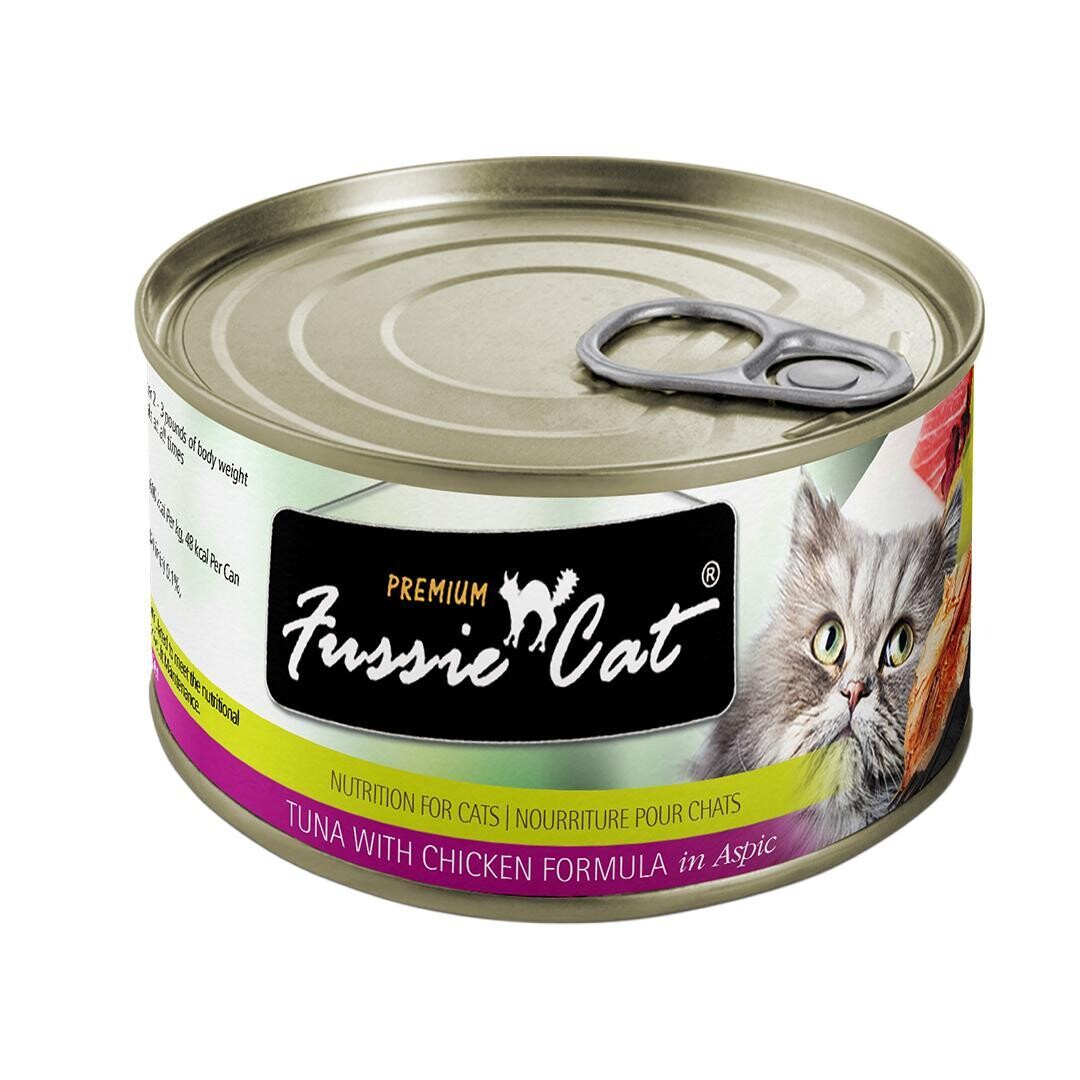 Fussie Cat Tuna w/Chicken can 5.5oz 24/case