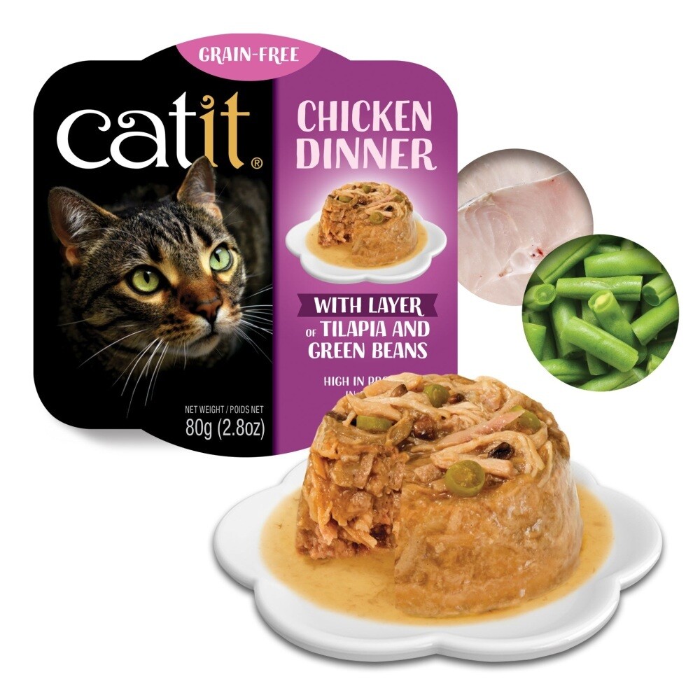 CatIt Chicken w/Liver & SwPot Tub 24/case