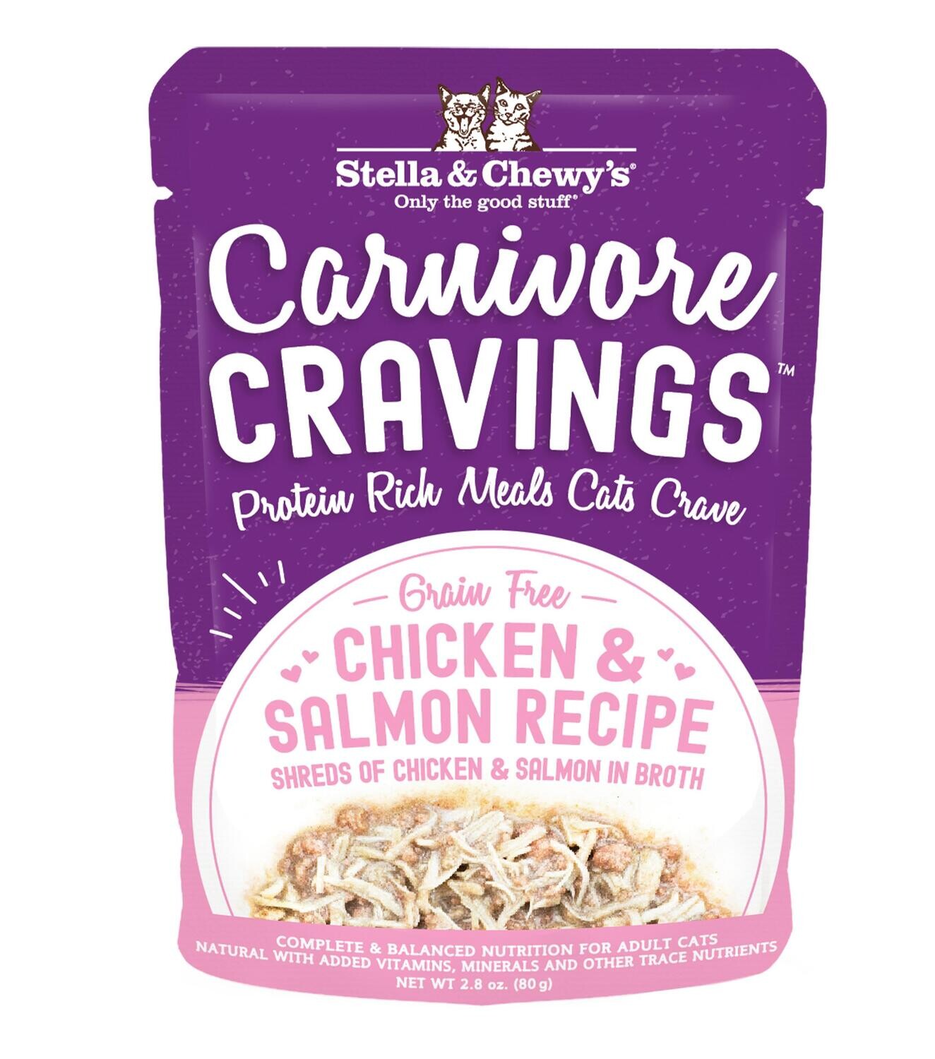 Stella & Chewy's Cat Carnivore Cravings Chicken & Salmon 2.8oz 24/case