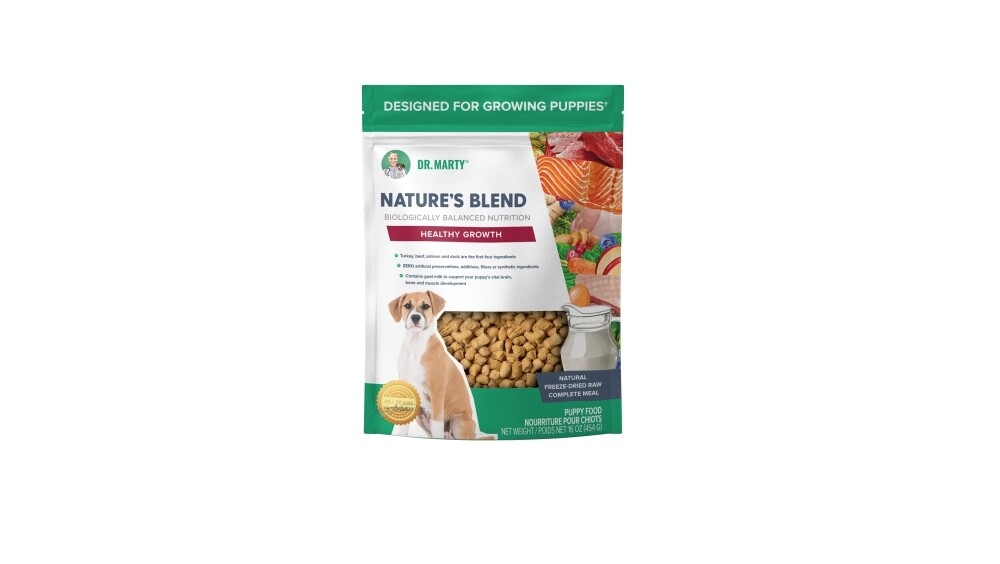 Dr. Marty Nature's Blend Freeze Dried Healthy Growth Puppies 16oz
