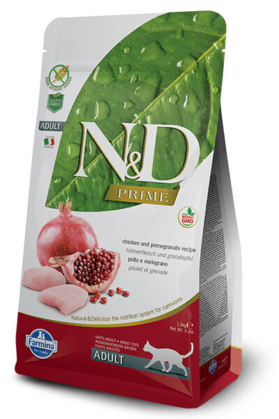 Farmina N&D Cat Grain Free Prime Chicken & Pomegranate Adult 3.3#