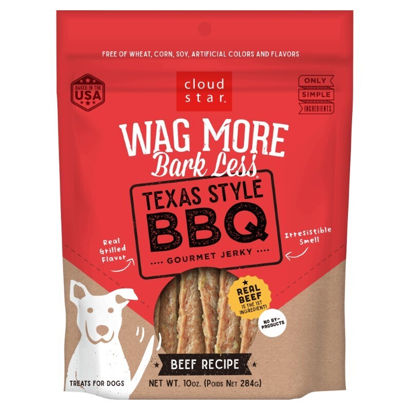 Wag More Bark Less Texas Style BBQ Beef Grilled Jerky 10oz