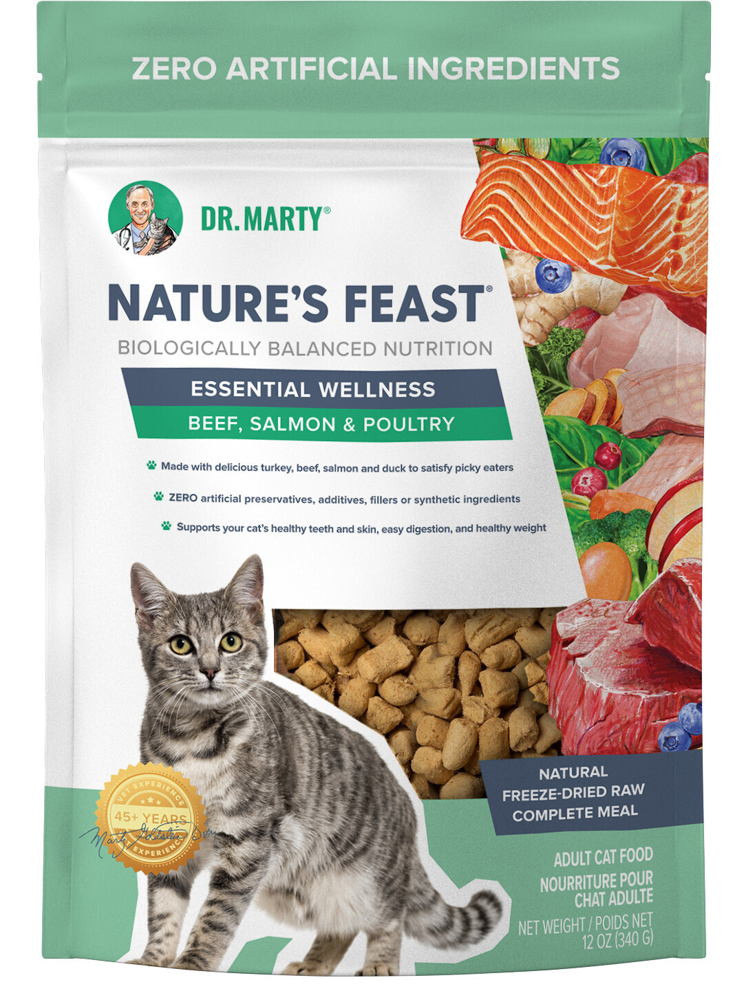 Dr. Marty Nature's Feast Beef/Salmon/ Poultry Cat 5.5oz