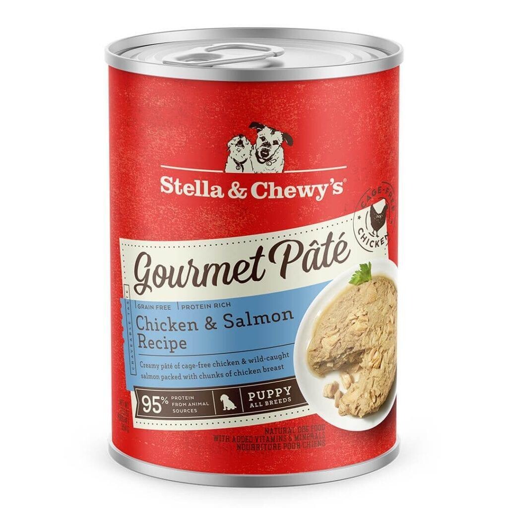 Stella & Chewy's Pate Puppy Chicken/Salmon Can 12.5oz 12/case