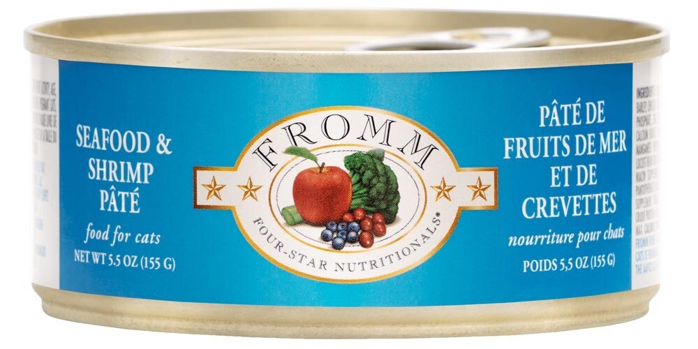 Fromm Cat Seafood & Shrimp can 5.5oz 12/case