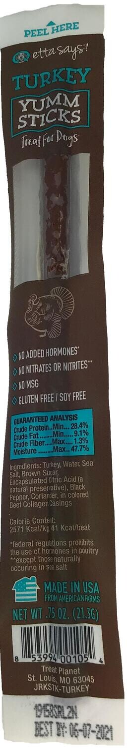 Etta Says Yumm Stick Turkey 24/Case