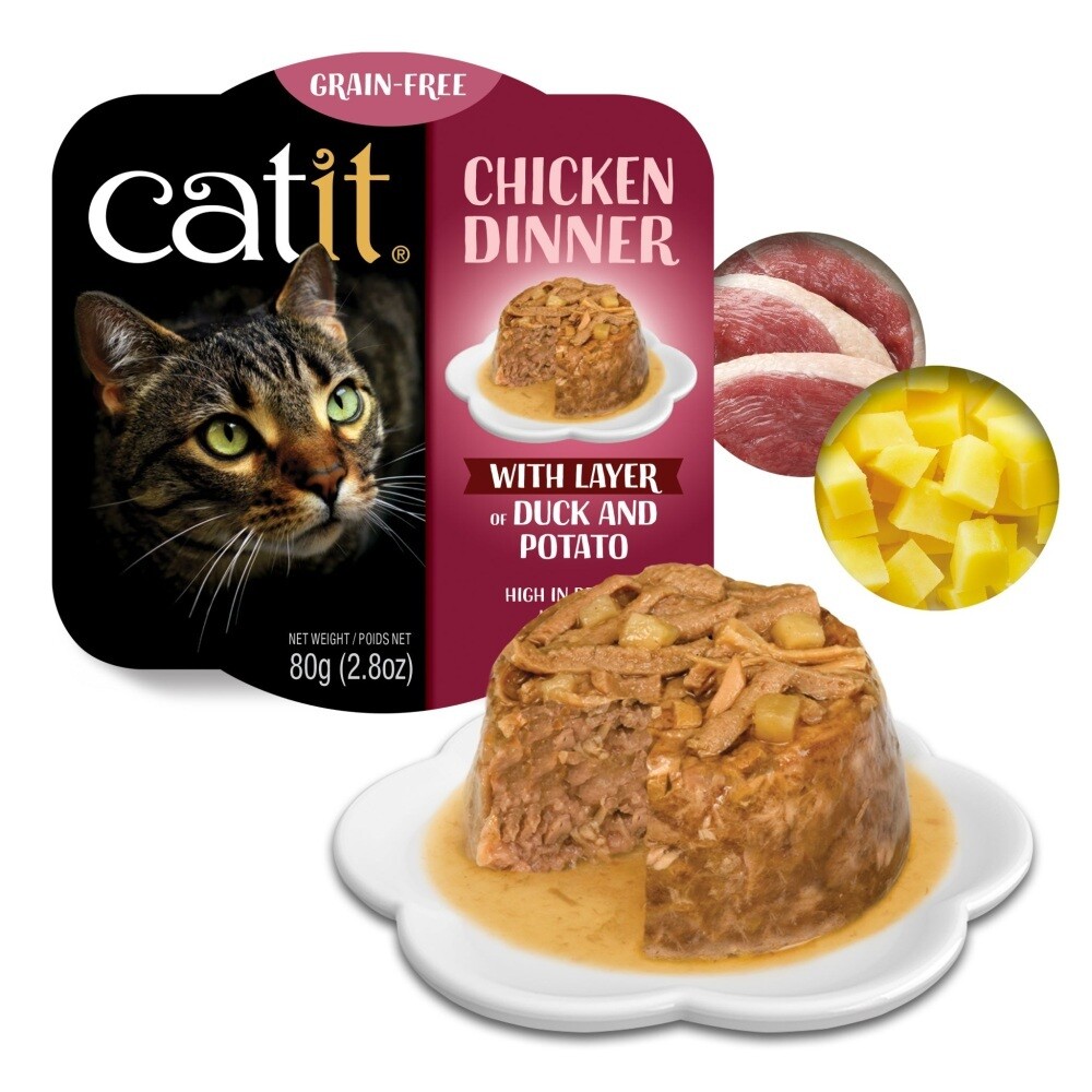 CatIt Chicken w/Duck n Potato cup 2.8oz 6/Case