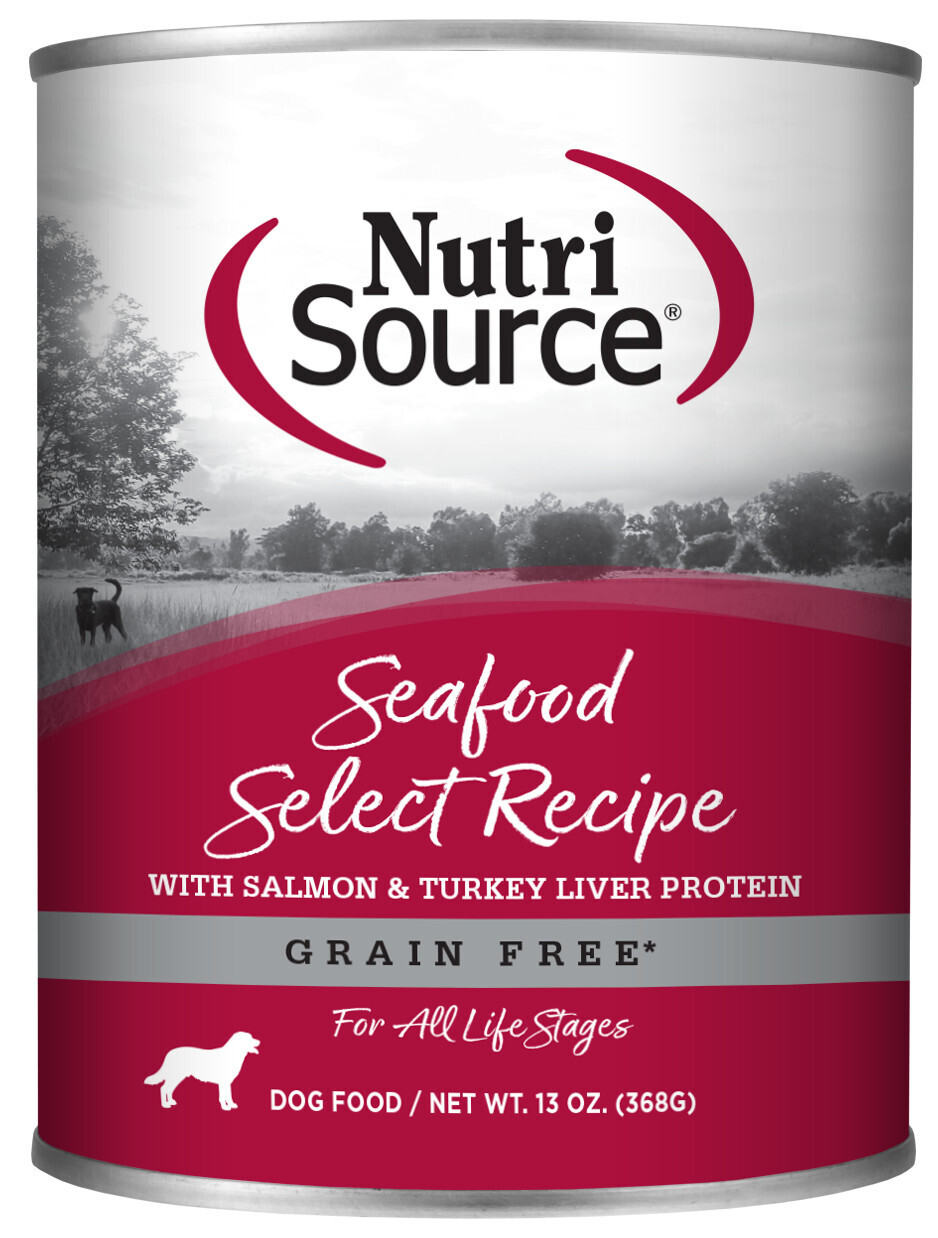 Nutrisource Grain Free Seafood Select can 13oz 12/Case