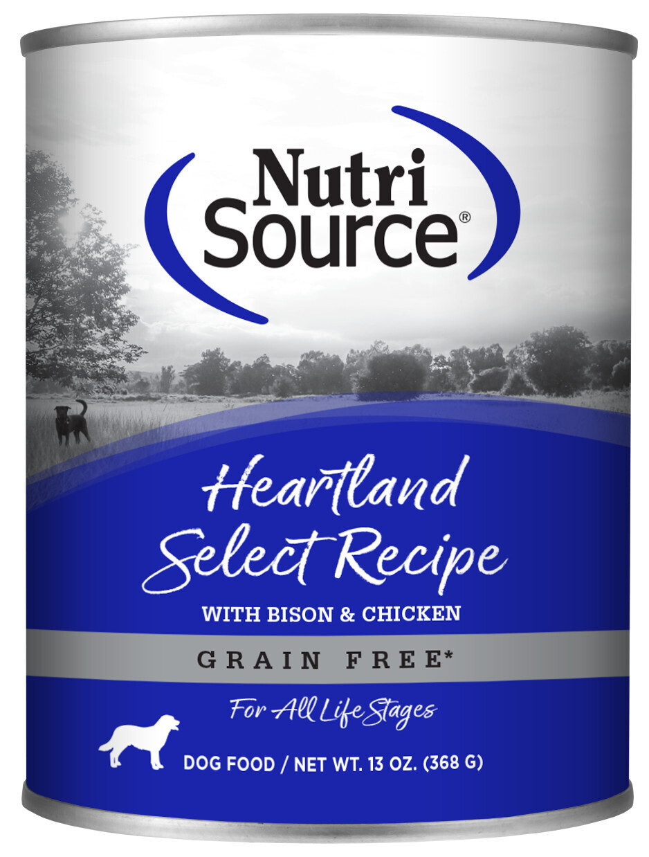 Nutrisource Grain Free Heartland Select can 13oz 12/Case