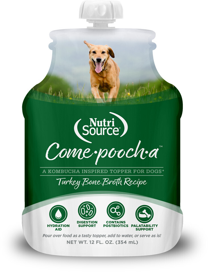 Nutrisource Come-Pooch-A Turkey Broth pouch 12oz 12/case