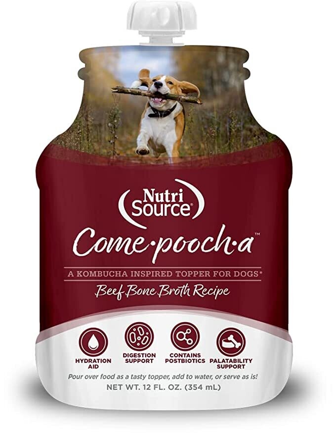 Nutrisource Come-Pooch-A Beef Broth pouch 12oz