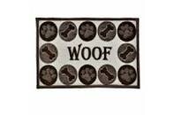 Loving Pets Bella Fashion Mat Woof Chenille Multi-Color