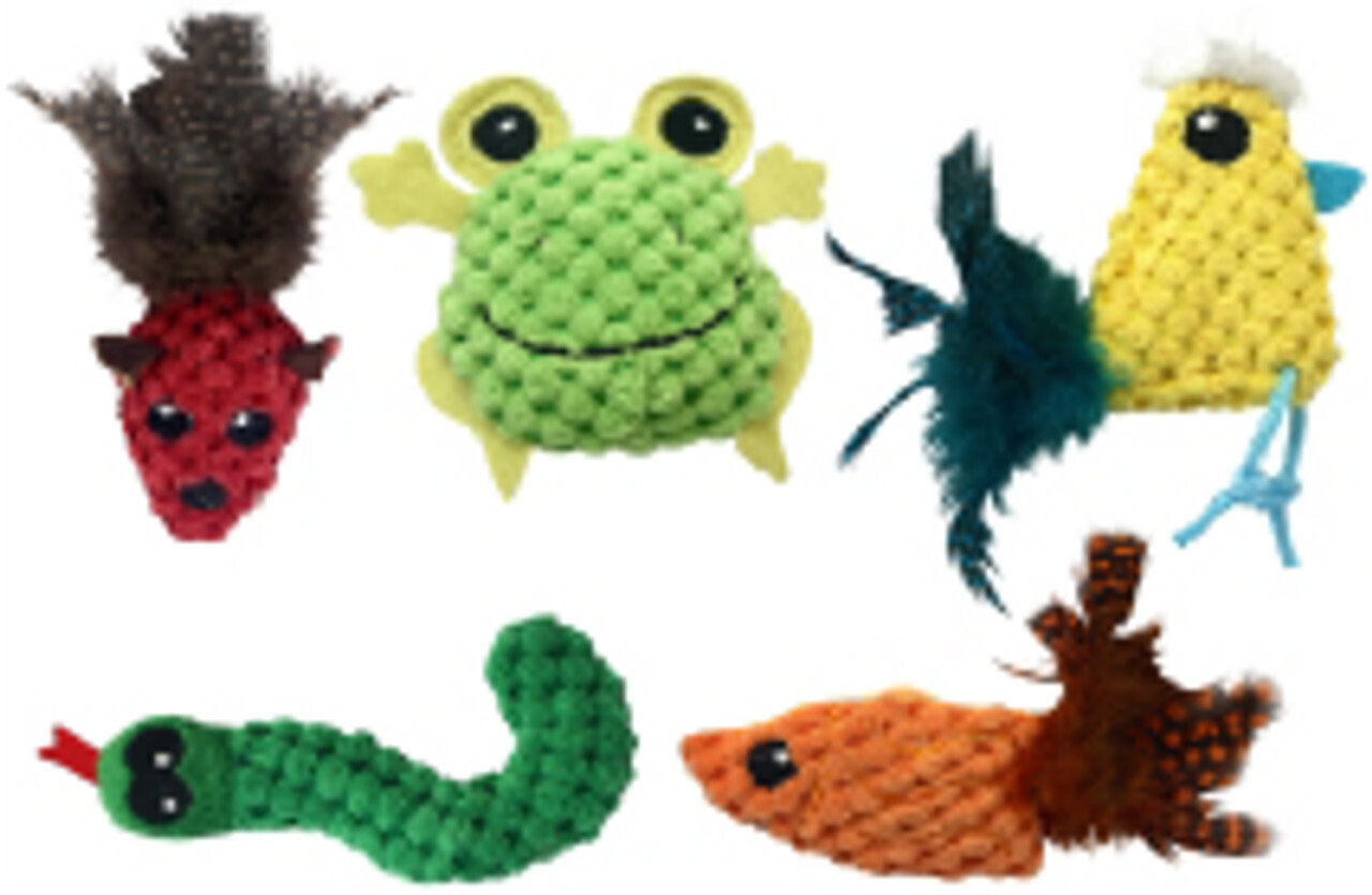 Multipet Cat Toy Knobby Knits Assorted