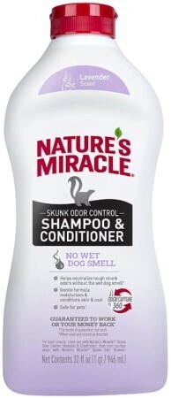 Nature's Miracle Stain & Odor Skunk Shampoo Lavender 32oz