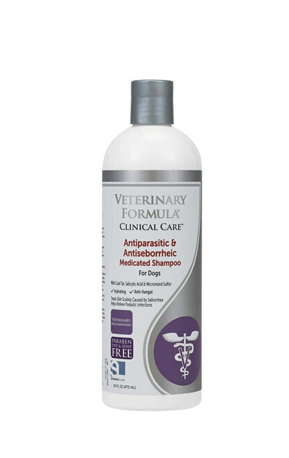 Synergy Labs Clinical Care Medicated Antiparasitic Shampoo 16oz