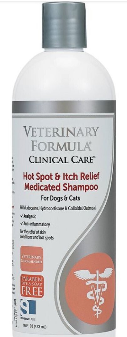 Synergy Labs Vet Clinic Hot Spot & Itch Shampoo 16oz