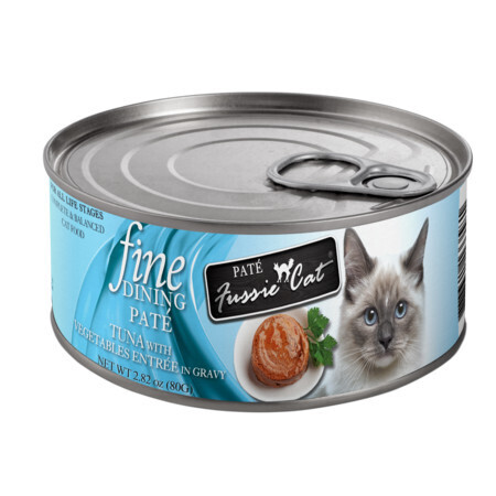 Fussie Cat Fine Dining Pate Tuna with Vegetables Entrée 2.82oz 24/case