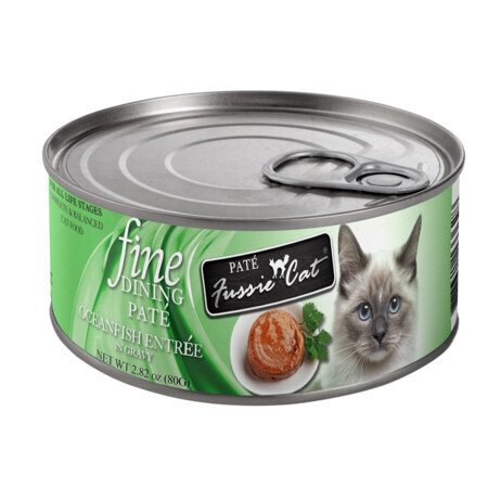 Fussie Cat Fine Dining Pate Oceanfish Entrée can 2.82oz 24/Case