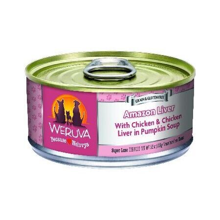 Weruva K9 Amazon Liver Grain Free Chicken & Chicken Liver can 5.5oz 24/Case (X)