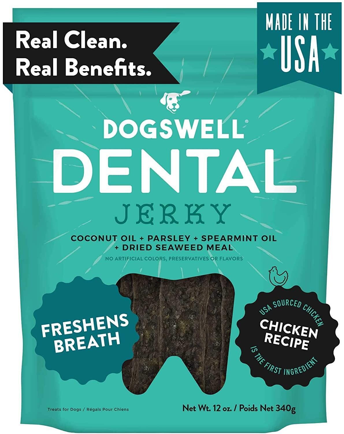 Dogswell Dental Grain Free Chicken Jerky Treat 12oz