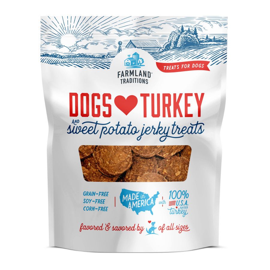 Farmland Traditions Dogs Love Turkey & Sweet Potato Treat 6oz