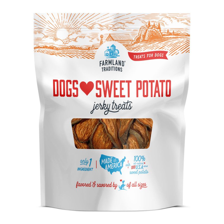 Farmland Traditions Grain Free Dogs Love Sweet Potato Treat 16oz