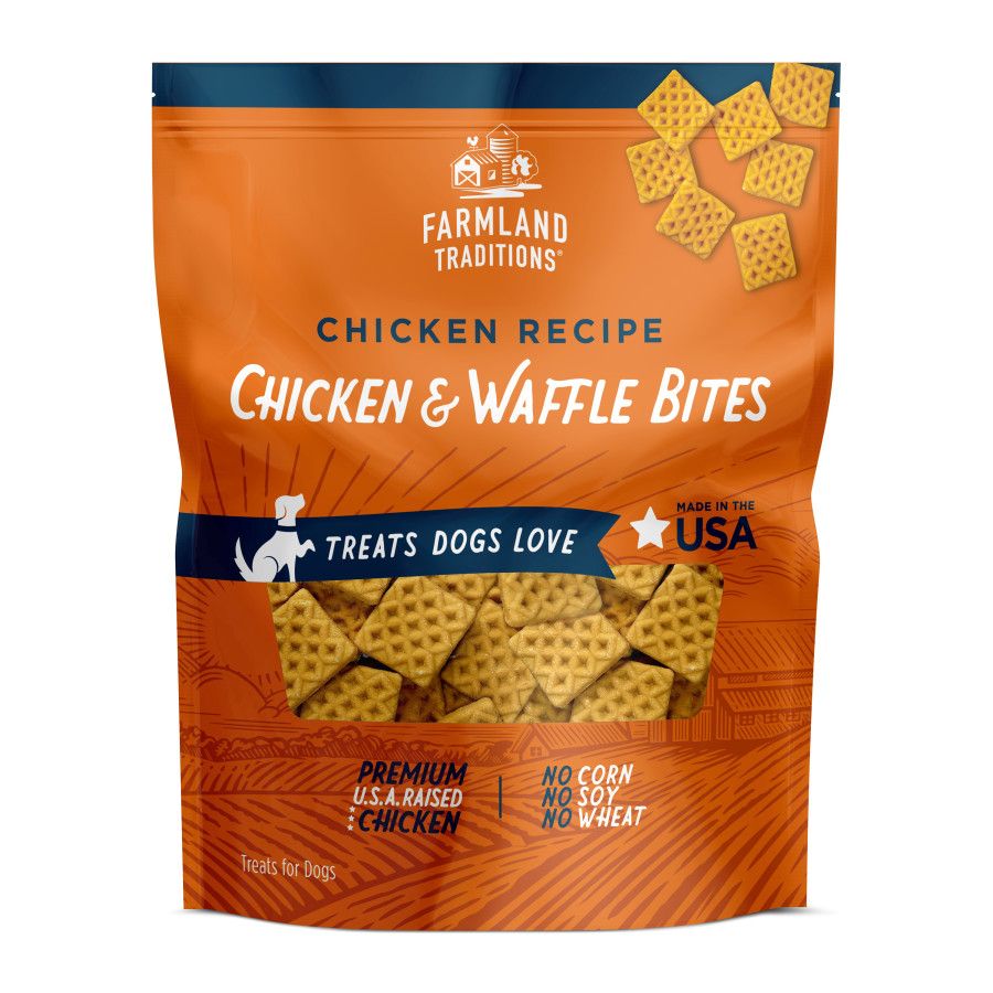 Farmland Traditions Simple Snacks Chicken & Waffle Bites Treat 6oz