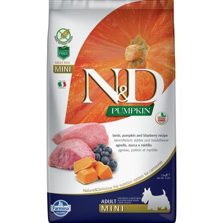 Farmina N&D Grain Free Pumpkin Lamb & Blueberry Mini 5.5#