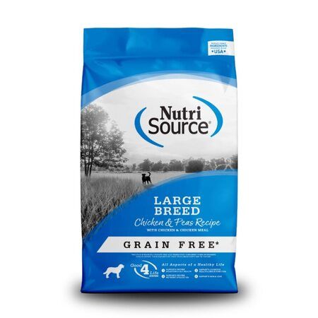 Nutrisource Grain Free Large Breed Chicken & Pea 26#