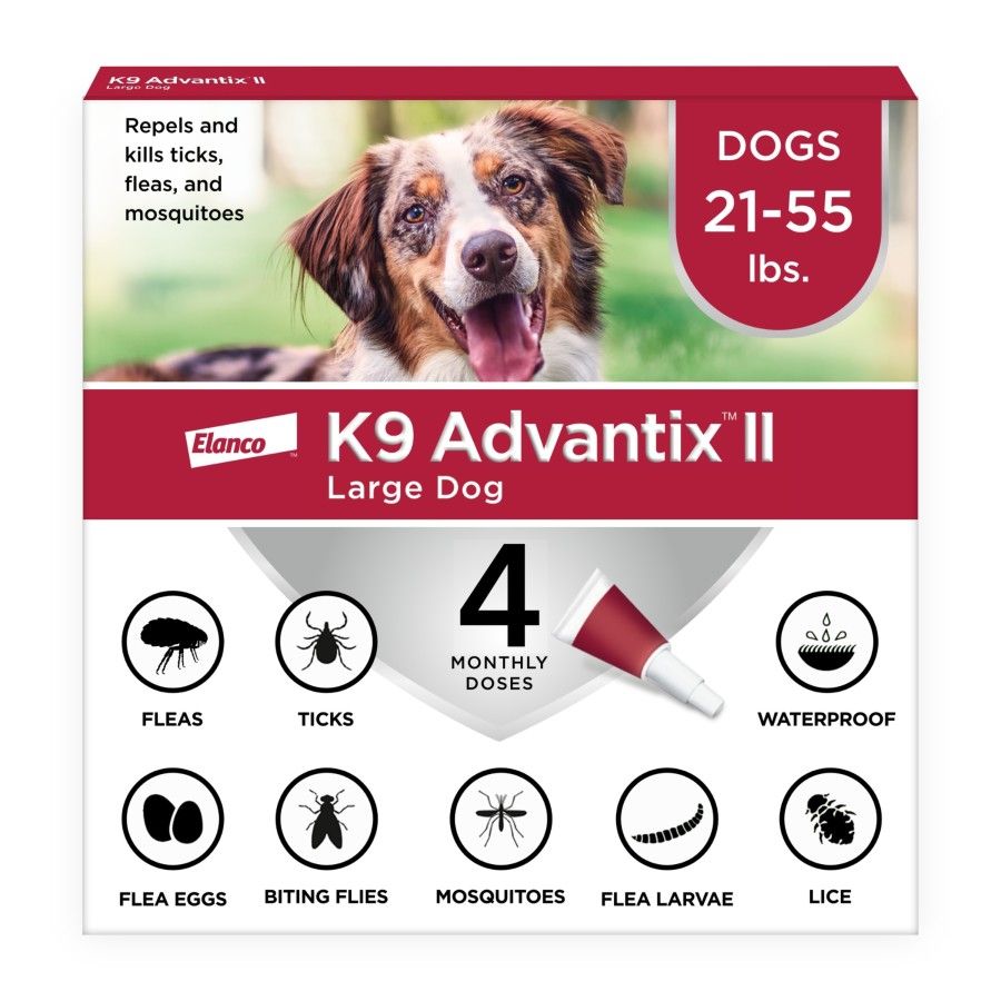 Elanco Advantix II Dog Large 21-55# 4 monthly doses (X)