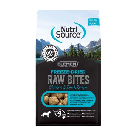 NutriSource Element Freeze Dried Raw Bites Chicken and Duck 10oz