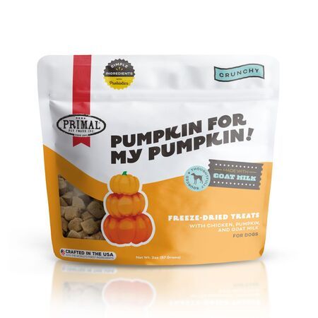 Primal Freeze Dried Pumpkin For My Pumpkin Chicken Goat Milk Treat 2oz