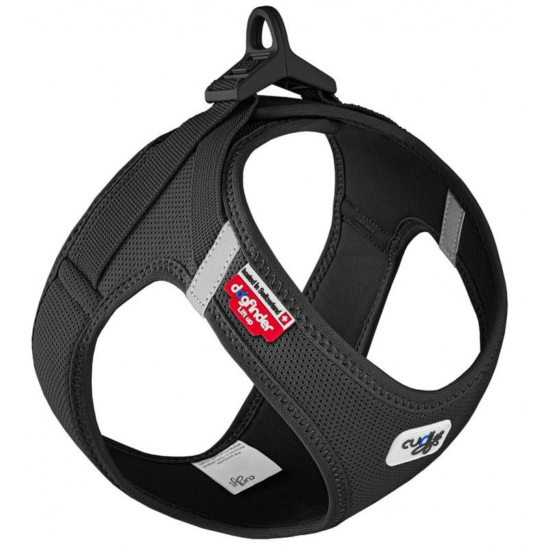 Curli Vest Harness Clasp Air-Mesh Black Extra Small