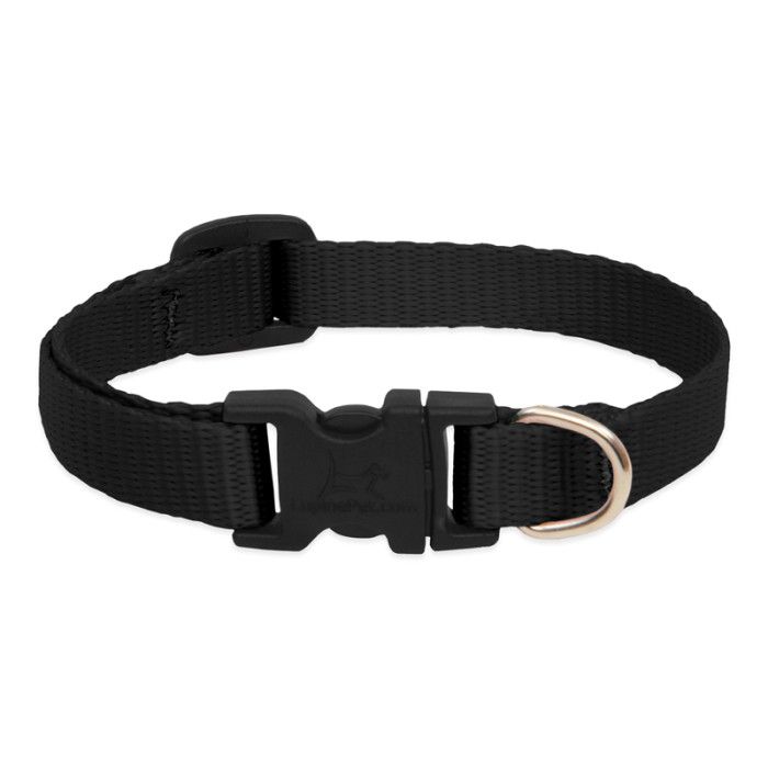 Lupine Adjustable Collar 1/2'' Black 10-16''