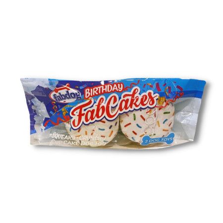 Fab Dog Toy Fabcakes Birthday Cake Cupcakes (X)