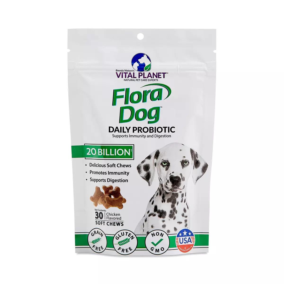 Vital Planet Flora Dog Soft Chews 30 count