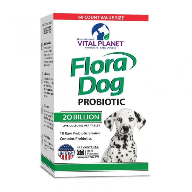 Vital Planet Flora Dog Tablet 60 count
