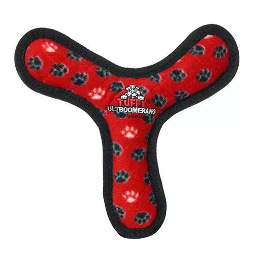 Tuffy Ultimate Bowmerang Red Paws