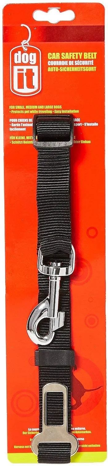 Dogit Dog Car Safety Belt - Black - 1'' x 21.6'' x 34.3'' (CO) was $11.99