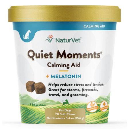 NaturVet Quiet Moments + Melatonin Soft Chew 70 count