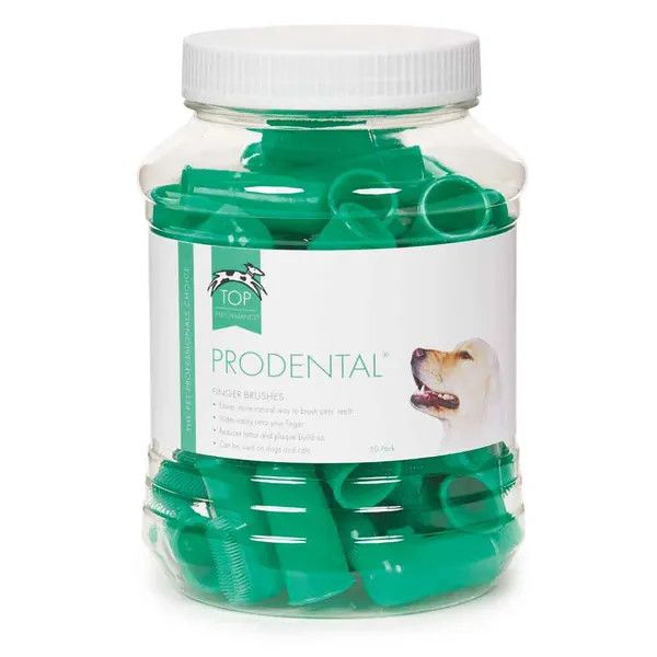 Pet Edge Pro Dental Finger Brush GREEN 50/Case